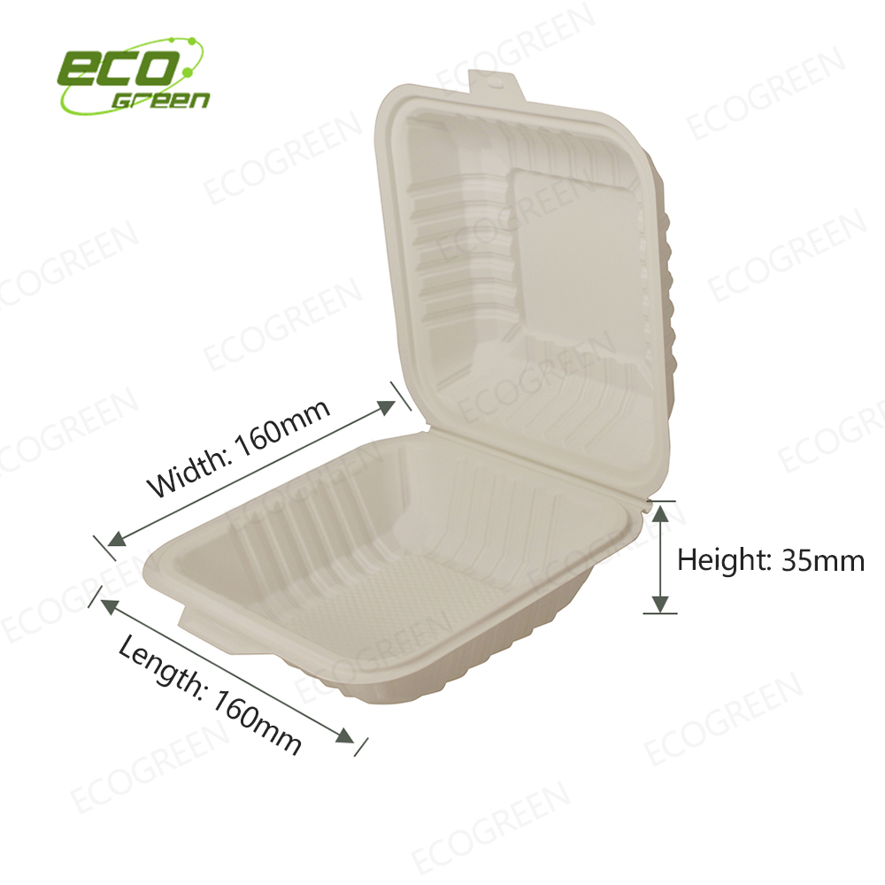 6 inch biodegradable container