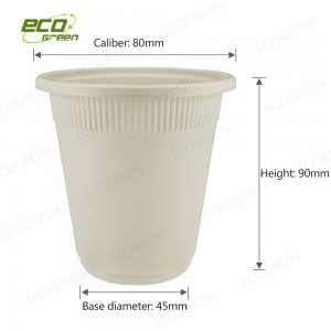 Chinese wholesale Corn Starch Based Disposable Cup - 8 oz biodegradable cup – Ecogreen