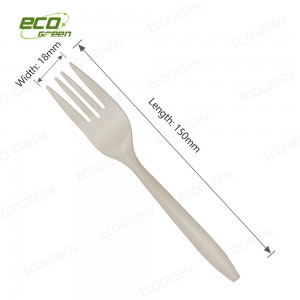 Professional China CPLA Cutlery – -  6 inch biodegradable fork – Ecogreen