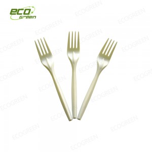 Biodegradable Tea Spoon Manufacturer –  7 inch biodegradable fork – Ecogreen