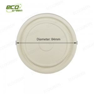 100% Original Corn Starch Based Cup Factory – biodegradable cup lid (small) – Ecogreen