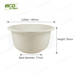 Professional China Biodegradable Soup Bowl - 24oz biodegradable bowl – Ecogreen