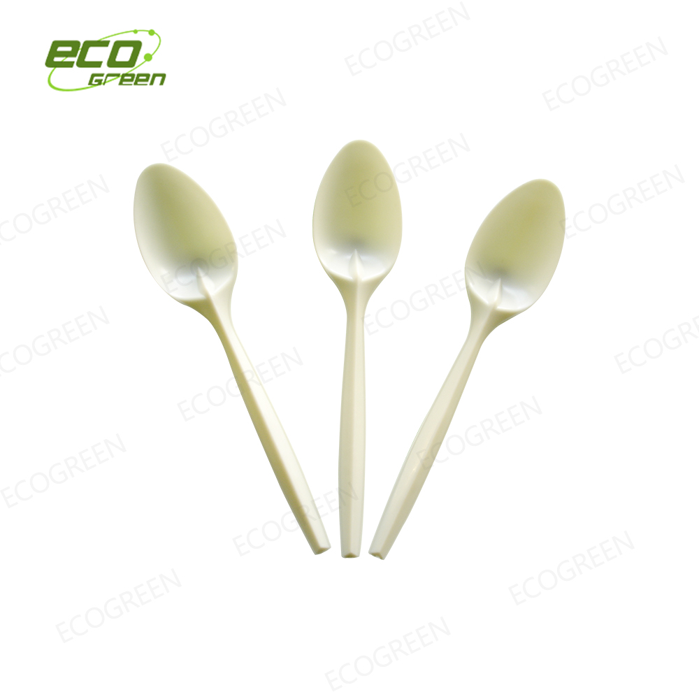 Factory Cheap China 100% Biodegradable Kids Cornstarch 3.5 Inch Cpla Ice Cream Spoon